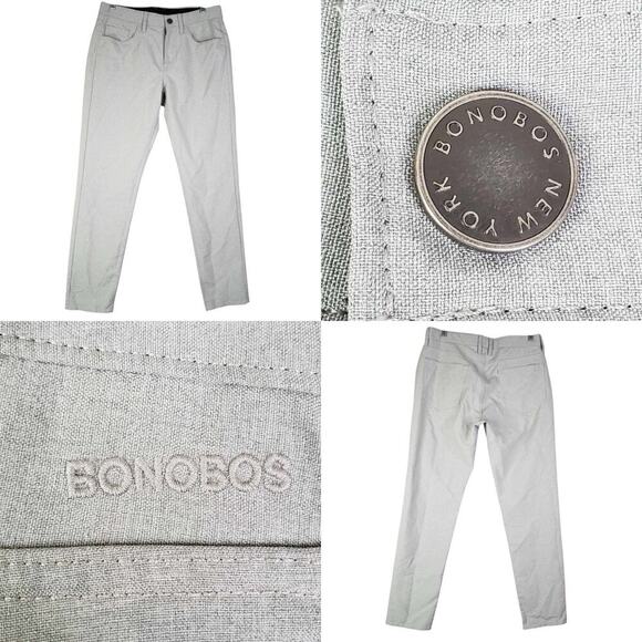 Bonobos Golf Pants Men’s 30x30 Gray Stretch Straight Leg - Picture 1 of 10